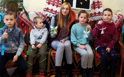 РІЗДВЯНИЙ АНГЕЛИК РУКАМИ УЧАСНИКІВ ГУРТКА "УМІЛІ РУЧКИ"